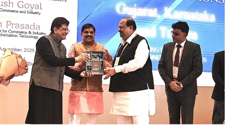 MP BRAP 2024 के अंतर्गत चार बिजनेस सेंट्रिक रिफॉर्म क्षेत्रों में टॉप एचीवर्स स्टेट के रूप में सम्मानित 