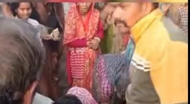 ट्रैक्टर ने घर में टक्कर मारी, महिला गंभीर घायल, दीवार टूटी