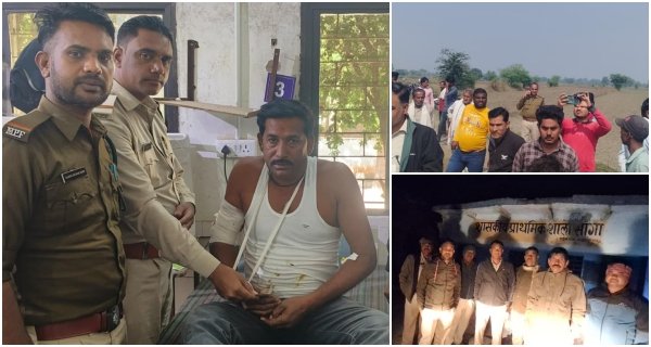 खेत में छिपे तेंदुए ने किया हमला, दो ग्रामीण घायल; ड्रोन से चल रहा सर्च ऑपरेशन