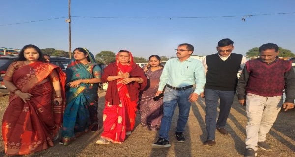 कैलाश खेर के कार्यक्रम हेतु स्थल निरीक्षण