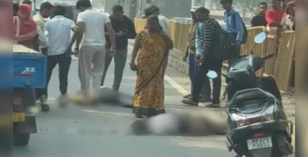 बाइक फिसलने से घायल युवक तड़फते रहे, भीड़ इलाज दिलाने की जगह मोबाइल से वीडियो बनाती रही