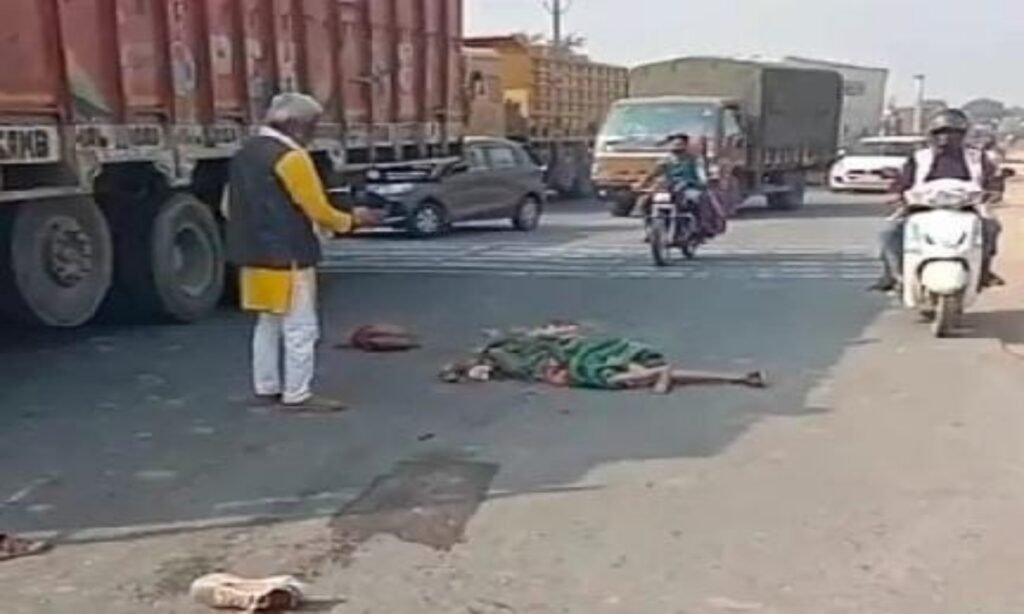 मां बेटे को डंपर ने कुचला, दोनों की मौत