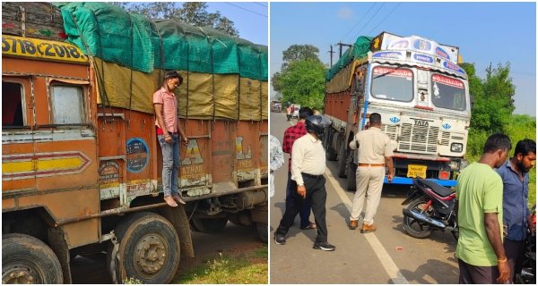 सड़क किनारे खड़े ट्रक में फांसी पर लटका मिला चालक