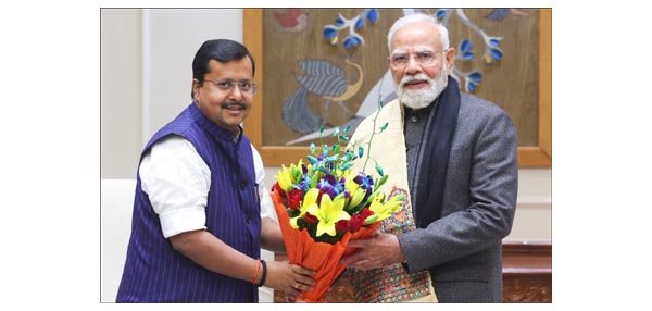 भाजपा कार्यकारी अध्यक्ष नितिन नबीन ने मोदी से मुलाकात की