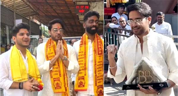 BB19 ट्रॉफी लिए गौरव खन्ना पहुंचे सिद्धिविनायक मंदिर, बप्पा के किए दर्शन