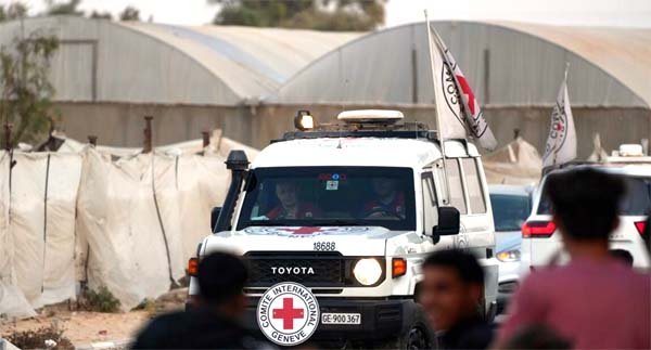 रेड क्रॉस दो मृत गाजा बंधकों से संबंधित सामग्री सौंपने के लिए तैयार: इज़रायल