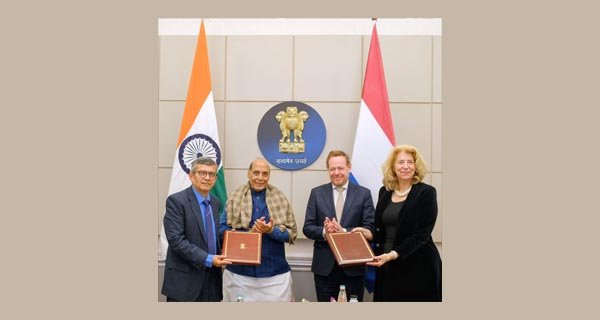 भारत और नीदरलैंड ने रक्षा क्षेत्र में साझेदारी और सहयोग बढाने के आश्य पत्रों का आदान-प्रदान किया