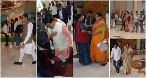 शीतकालीन सत्र का दूसरा दिन: सदन की कार्यवाही से पहले रही गहमागहमी