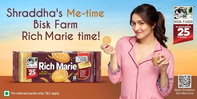 श्रद्धा कपूर का ‘मी टाईम- रिच मारी टाईम’: बिस्क फार्म लेकर आए दिल को छूने वाला चाय ब्रेक कैंपेन