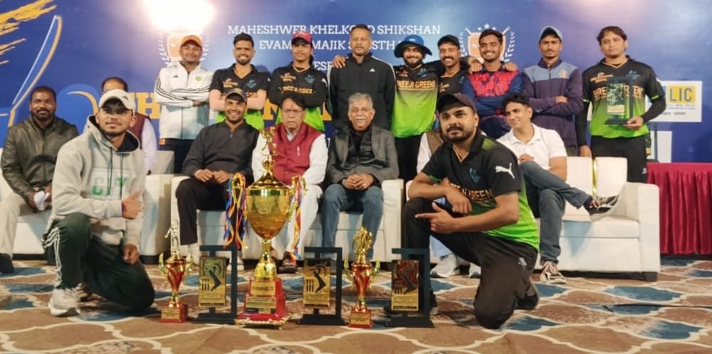 18वीं चैलेंजर ट्रॉफी पर श्रीजी ग्रीन सीहोर का कब्जा, फाइनल में ग्रीन पैराडाइज भोपाल को 60 रनों से हराया