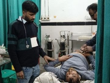 छतरपुर में अंगीठी बनी जान का खतरा, बंद कमरे में सोए वृद्ध दंपती बेहोश;भोपाल रेफर