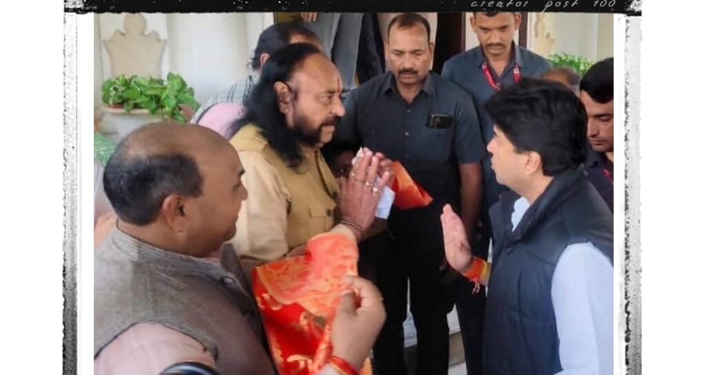 सिंधिया से महल में मिले पूर्व दस्यु सम्राट मलखान सिंह