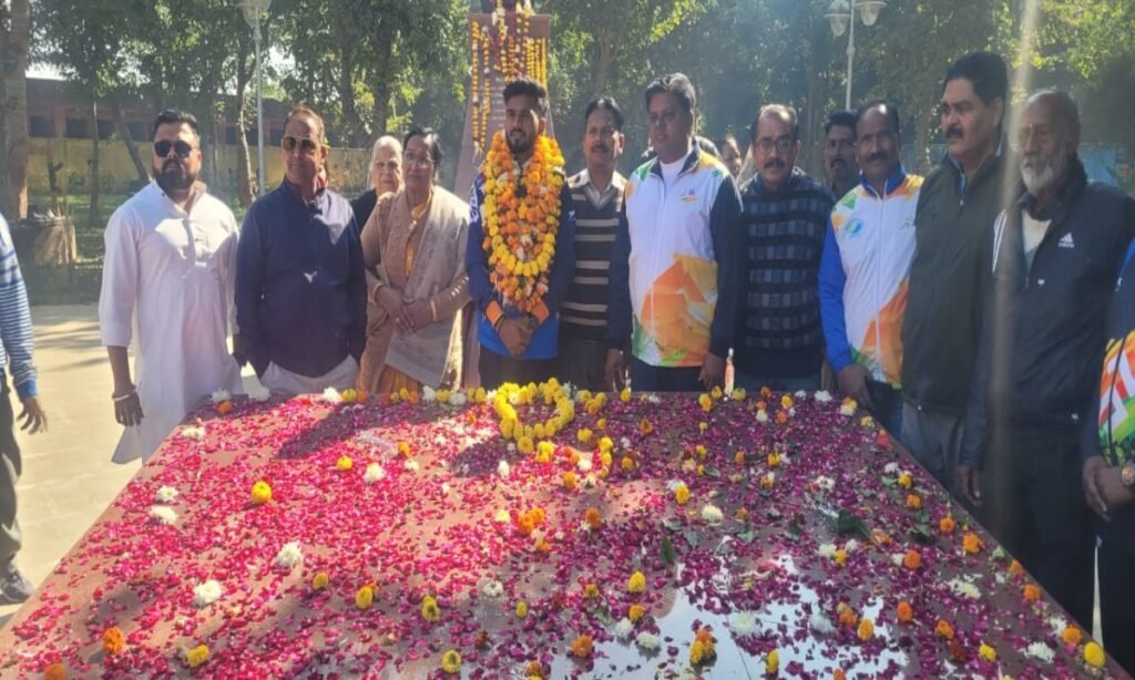 जूनियर विश्व कप हॉकी में कांस्य पदक जीतकर लौटे अंकित पाल की निकली स्वागत रैली