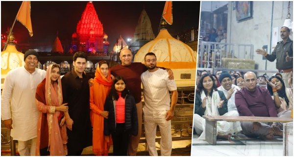 पुनीत इस्सर, विंदू दारा सिंह, सिद्धार्थ इस्सर एवं अमित पचौरी ने भस्म आरती में किए दर्शन