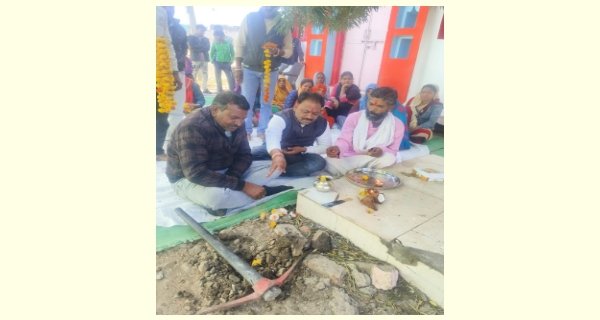 नपा अध्यक्ष ने किया 18 लाख के निर्माण कार्यों का भूमि पूजन
