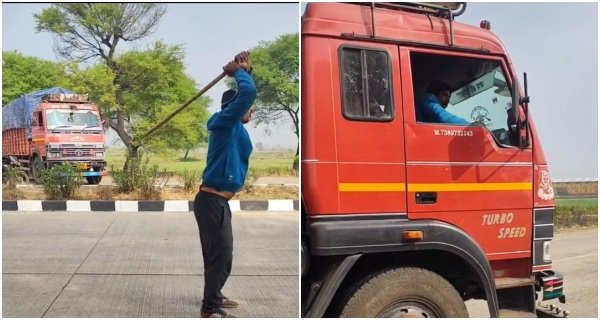 हाईवे पर जाम लगवाने वाले चालक पर सख्त कार्रवाई