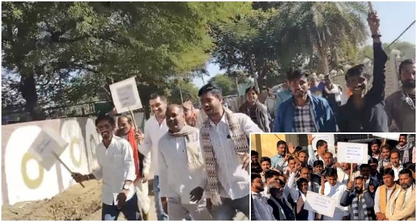 30 किमी पैदल चलकर एसडीएम कार्यालय पहुँचे ग्रामीण, सडक़ निर्माण की मांग को लेकर सौंपा ज्ञापन