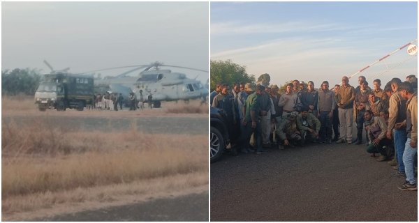 पेंच की बाघिन ने भरी राजस्थान के लिए उड़ान, वायुसेना के हेलीकॉप्टर से हुआ सफल स्थानांतरण