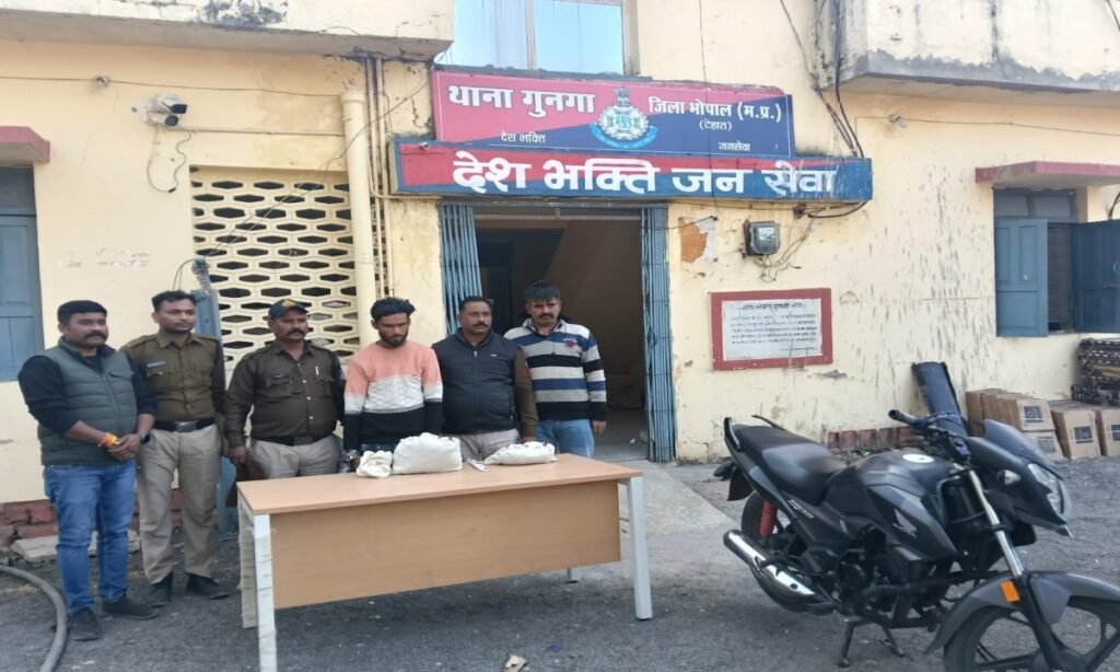 साले की हत्या करने वाला जीजा गिरफ्तार, गुनगा थाना पुलिस ने जब्त किया हथियार