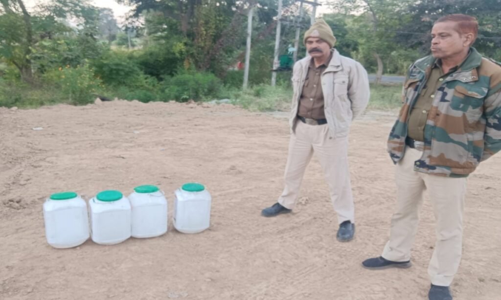 60 लीटर शराब के साथ तस्कर पकड़ाया