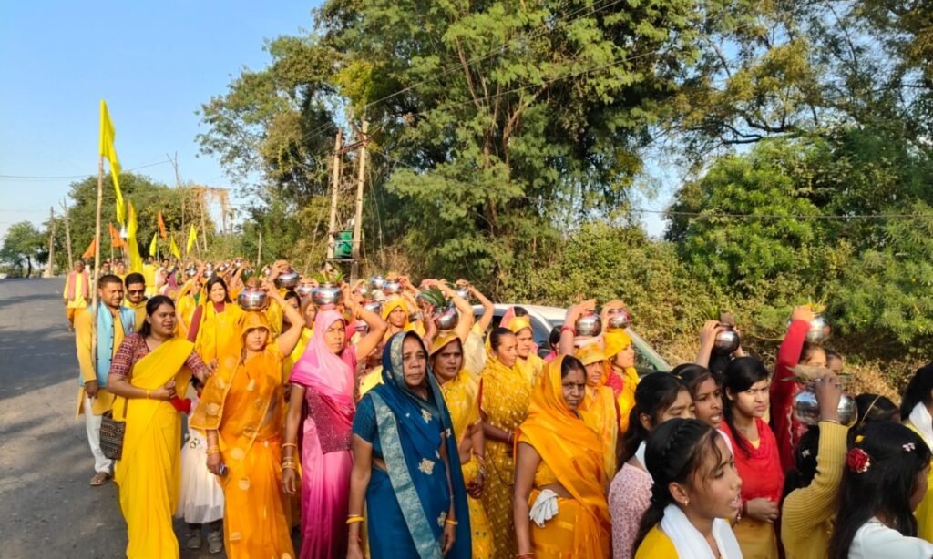 सांईखेड़ा में नव कुंडीय गायत्री महायज्ञ का शुभारंभ