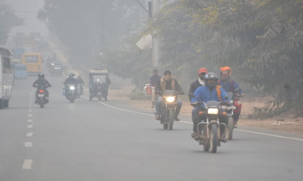 ग्वालियर में घना कोहरा, दोपहर तक नहीं निकली धूप, शीतलहर से छूटी कंपकपी