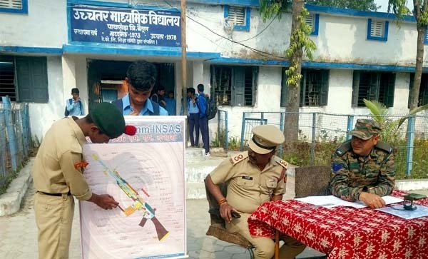 पाठाखेड़ा विद्यालय में एनसीसी ‘ए’ प्रमाण पत्र की प्रायोगिक परीक्षा हुई