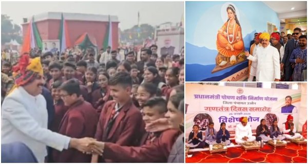 सीएम डॉ यादव ने उज्जैन में सिंहस्थ 2028 प्रदर्शनी का किया अवलोकन, पोषण योजना के विशेष भोज में हुए शामिल