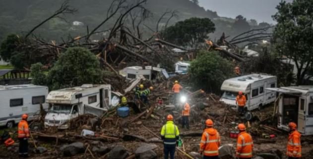 न्यूजीलैंड के माउंट मौंगानुई में कुदरत का कहर; भारी बारिश के बाद भीषण भूस्खलन से हॉलिडे पार्क तबाह