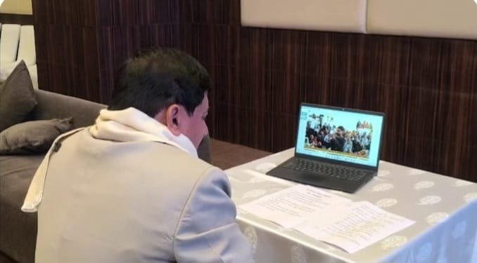 सीएम डॉ यादव ने वीडियो कॉल पर जुड़कर श्रीमद् भागवत कथा में लिया आशीर्वाद