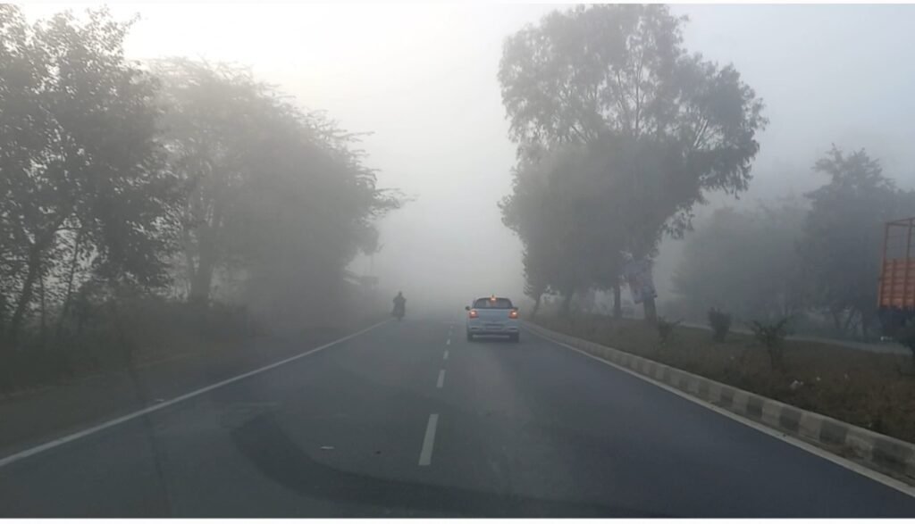 मंदसौर सहित आसपास के क्षेत्रों में घना कोहरा, जनजीवन प्रभावित