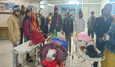 लोडिंग वाहन पलटने से 25 घायल, 11 की हालत गंभीर