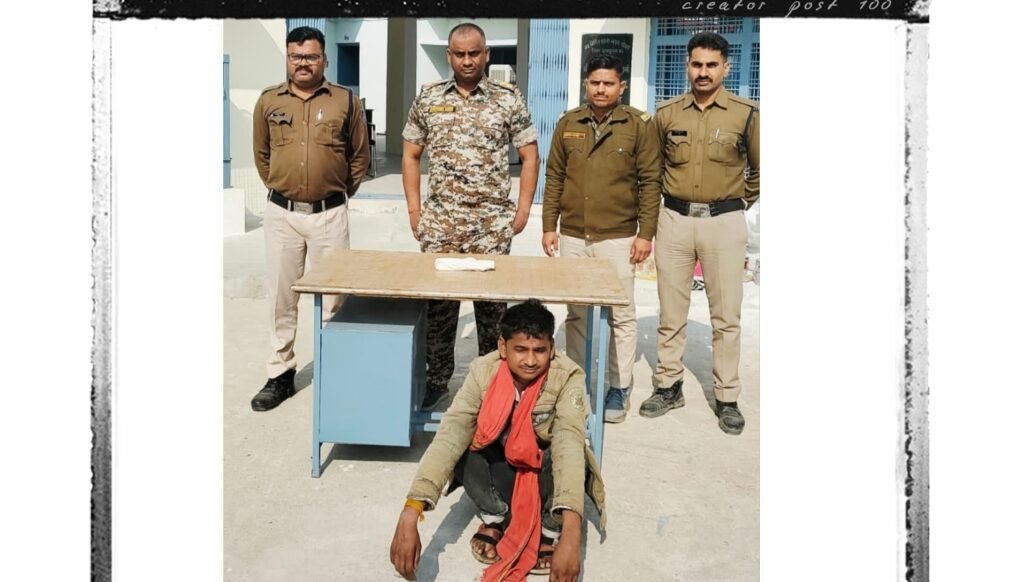 रात्रि गश्त में गोयरा पुलिस की कार्रवाई: अवैध देशी कट्टा व कारतूस के साथ आरोपी गिरफ्तार