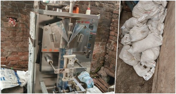 बिना आर.ओ. फिल्टर के पैक हो रहा था पानी