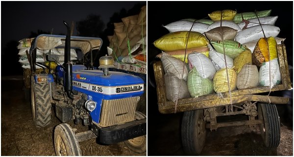 यूपी से एमपी लाई जा रही 32 क्विंटल से अधिक अवैध धान जब्त