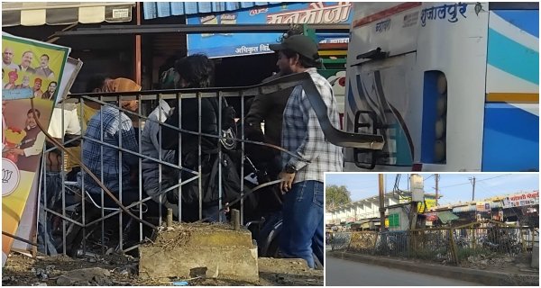 डिवाइडर की टूटी जालियों से दुर्घटना का डर: पुराना ए.बी. रोड पर बुरी तरह क्षतिग्रस्त हो चुकी जाली