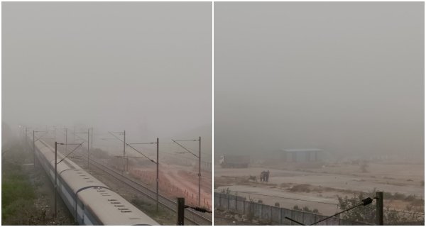 भोपाल में सुबह से कोहरे की चादर, विजिबिलिटी 50 से 100 मीटर तक सिमटी