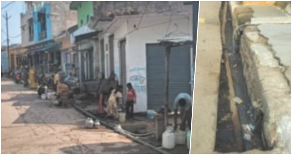 मोहनगढ़ में गंदे पानी की आपूर्ति से बढ़ी चिंता, नल-जल योजना तीन साल बाद भी अधूरी