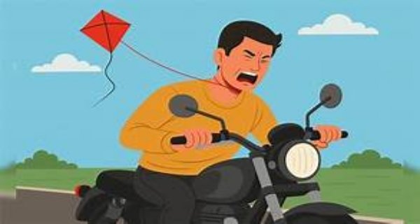 तीन इमली ब्रिज पर पतंग की डोर से कटा युवक का गला