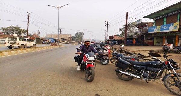 मुख्य शहर तक सक्रिय है यातायात पुलिस