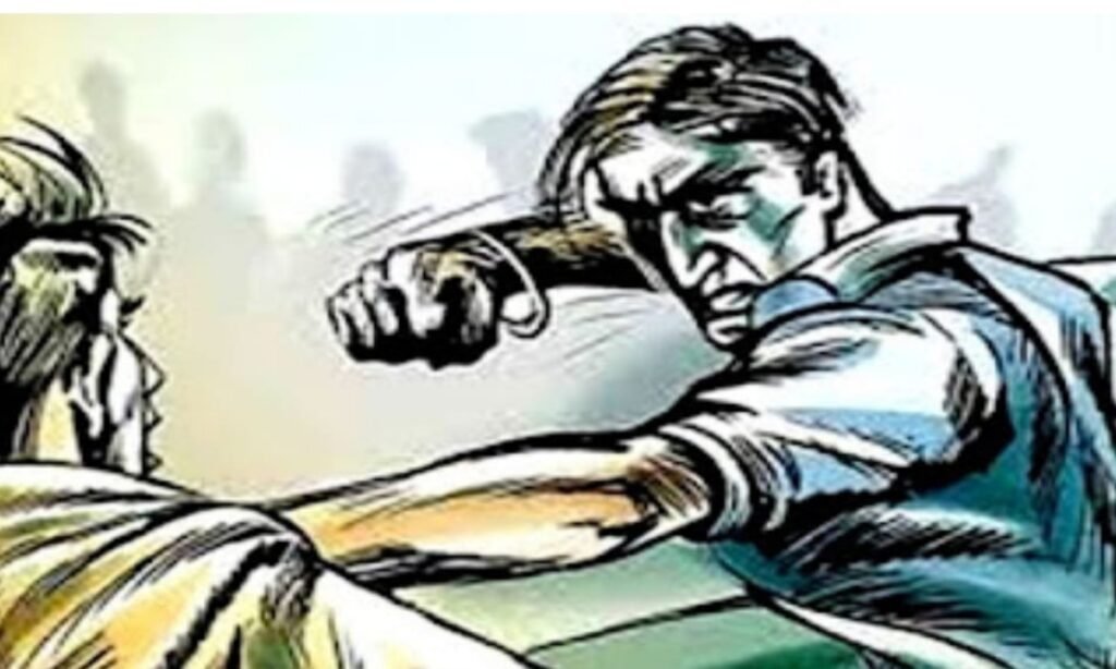 सरपंच पति को मारा थप्पड़, झूमाझपटी