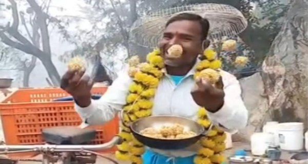 शिवपुरी में मकर संक्रांति पर फिर छाए लड्डू वाले कल्लू केवट