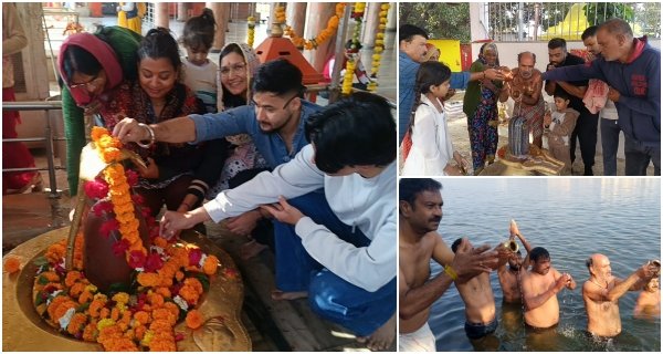 मकर संक्रांति पर भोपाल के जलाशयों और मंदिरों में उमड़ा श्रद्धालुओं का सैलाब