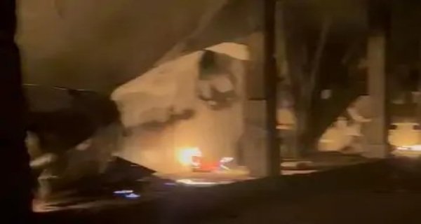 शिवपुरी में फल गोदाम में लगी भीषण आग, एक करोड़ का नुकसान