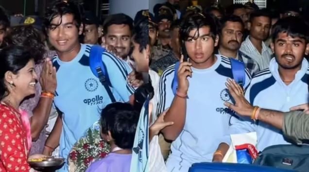 अंडर-19 वर्ल्ड कप जीतकर लौटे भारतीय ‘शेरों’ का जोरदार स्वागत; कप्तान आयुष म्हात्रे की मां बोलीं- ‘बचपन की कड़ी मेहनत आज रंग लाई, पूरे देश को है बेटे पर गर्व’
