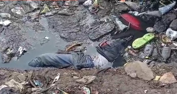 नाले में मिली लाश, हत्या की आंशका