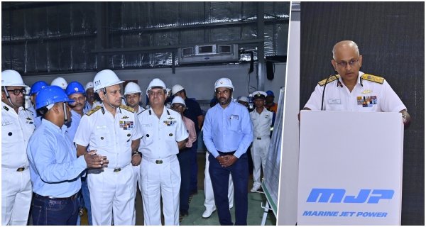 गोवा में वॉटरजेट उत्पादन केंद्र का उद्घाटन, समुद्री आत्मनिर्भरता को नई गति