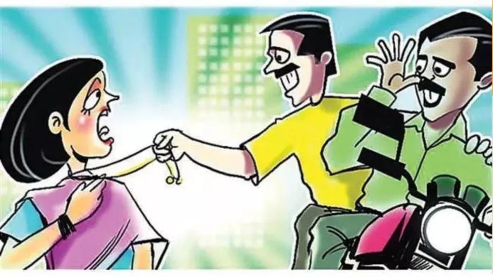 बुजुर्ग महिला के गले से सोने की चेन लूटी
