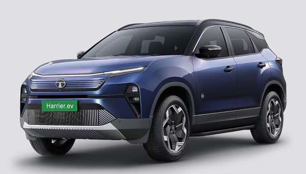 टाटा. ईवी ने पेश किया हैरियर. ईवी का नया मॉडल फियरलेस प्लस क्वाड 75
