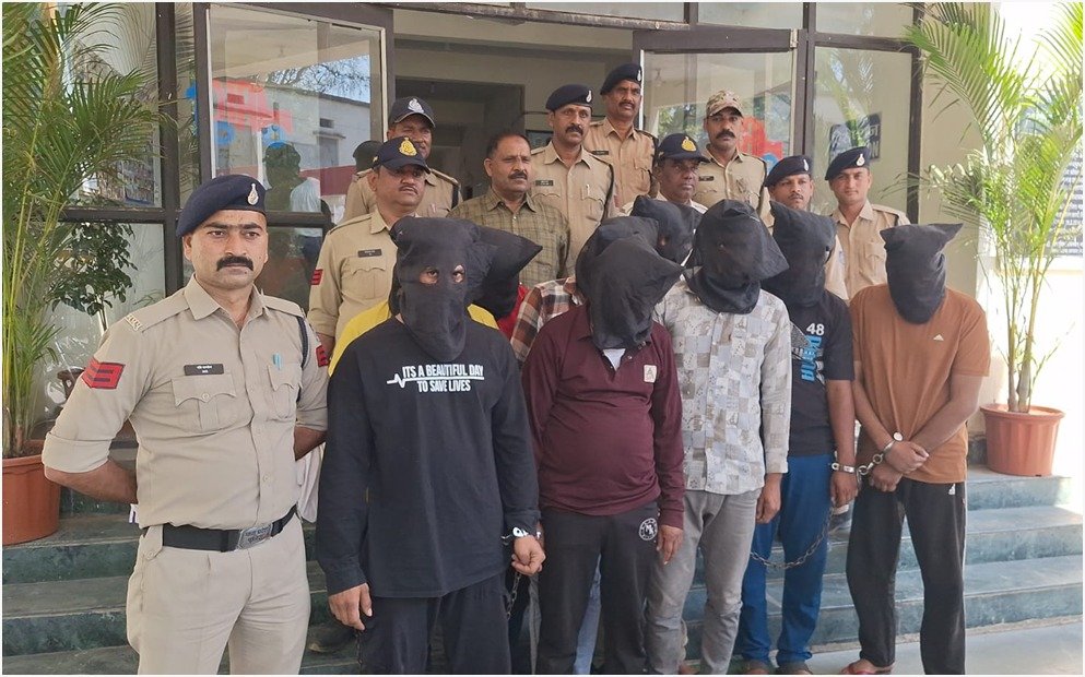 पामाखेड़ी डकैती का खुलासा 9 आरोपी गिरफ्तार, 6 फरार